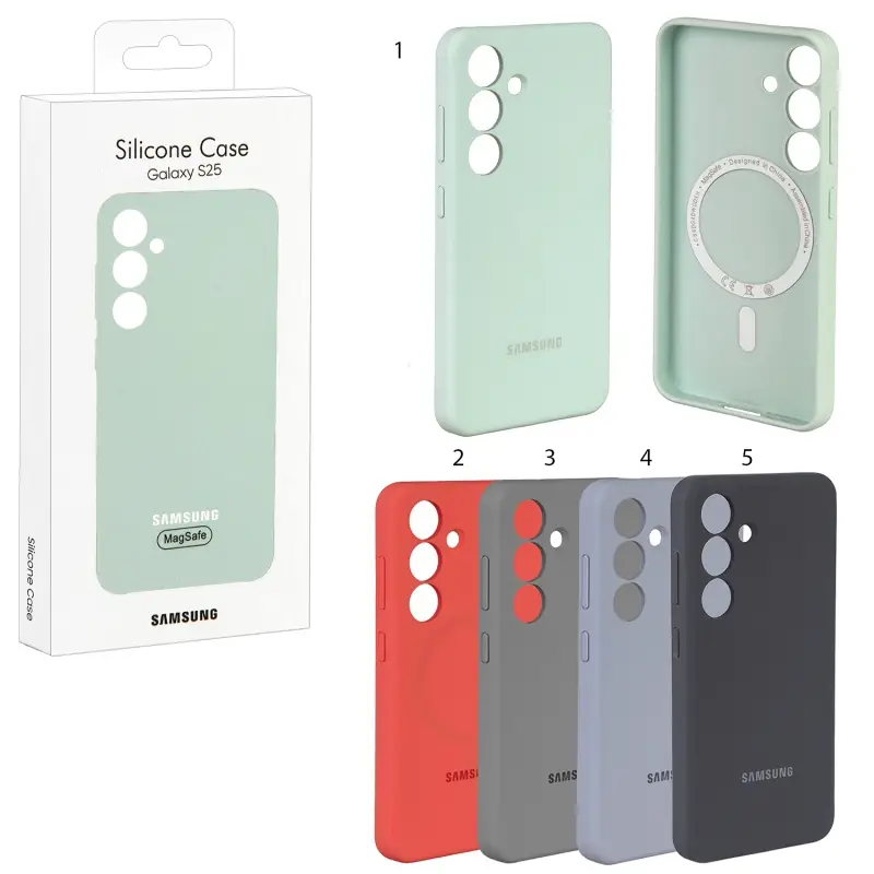 Чехол для Samsung S25 Silicone Case c MagSafe