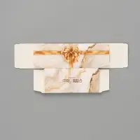 Коробка подарочная с окном &laquo;Мрамор&raquo;, 12&times;5.5&times;5.5 см, самосборная