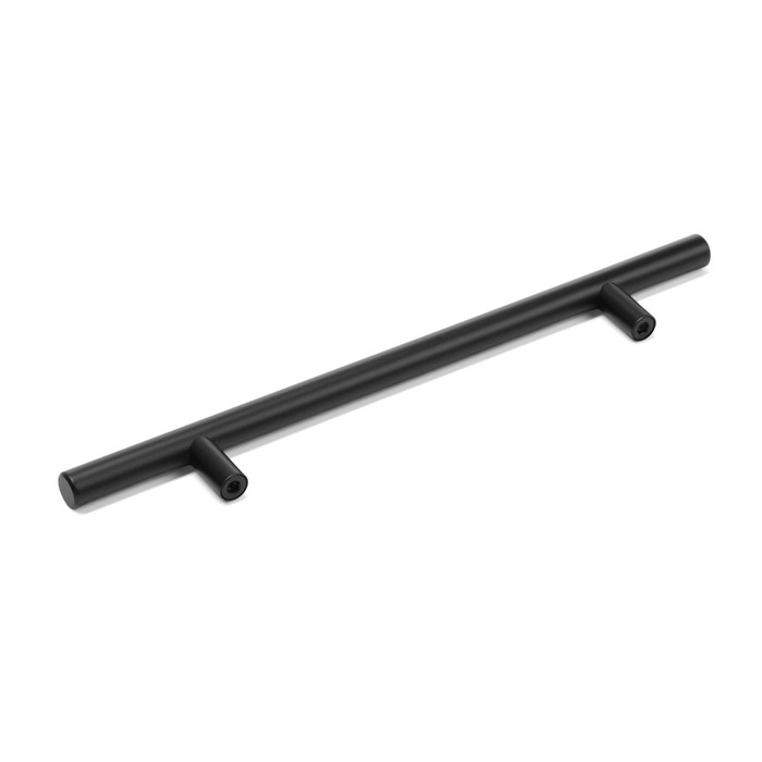 Ручка рейлинг ТУНДРА,  нерж. сталь, d=12 мм, м/о 160 мм, цвет черный, фасовка 500 Ручка рейлинг ТУНДРА,  нерж. сталь, d=12 мм, м/о 160 мм, цвет черный, фасовка 500