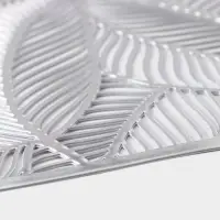 Салфетка сервировочная на стол Доляна &laquo;Листопад&raquo;, 45&times;30 см, серебряная