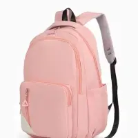 Рюкзак школьный на молнии, с отделами, карманами, размер 31&times;18&times;44 см, розовый