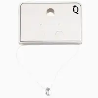 Кулон на леске &laquo;Капля росы&raquo;, L=35 см, белый в серебре