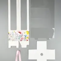 Коробка для цветов складная &laquo;Цветы&raquo;, 10&times;45&times;10 см