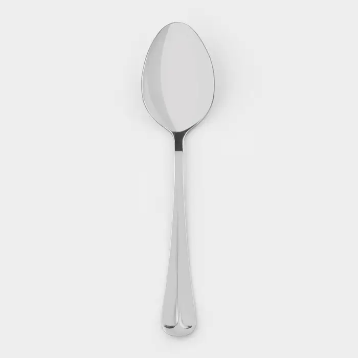 Ложка столовая &laquo;Уют&raquo;, длина 19.5 см, толщина 1.8 мм, цвет серебряный