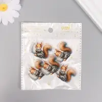 Декор для творчества акрил "Бельчонок в пижамке сладко спит на подушке" 2,9х3,4х0,3 см Декор для творчества акрил "Бельчонок в пижамке сладко спит на подушке" 2,9х3,4х0,3 см