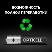 Батарейка алкалиновая OPTICELL, AAA, LR03-12BL, 1.5В, блистер, 12 шт