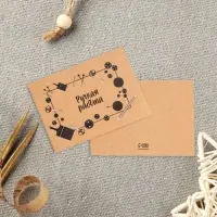 Мини открытки для бизнеса &laquo;Самое нужное&raquo;, крафт, 10 шт., 8&times;6 см
