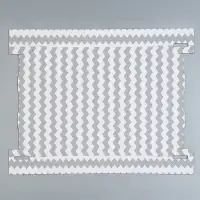 Коробка подарочная складная белая, упаковка, &laquo;Зигзаги&raquo;, 32 х 25 х 16 см