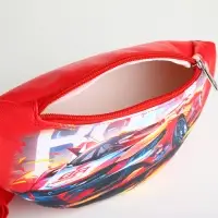 Сумка поясная детская на молнии, красная