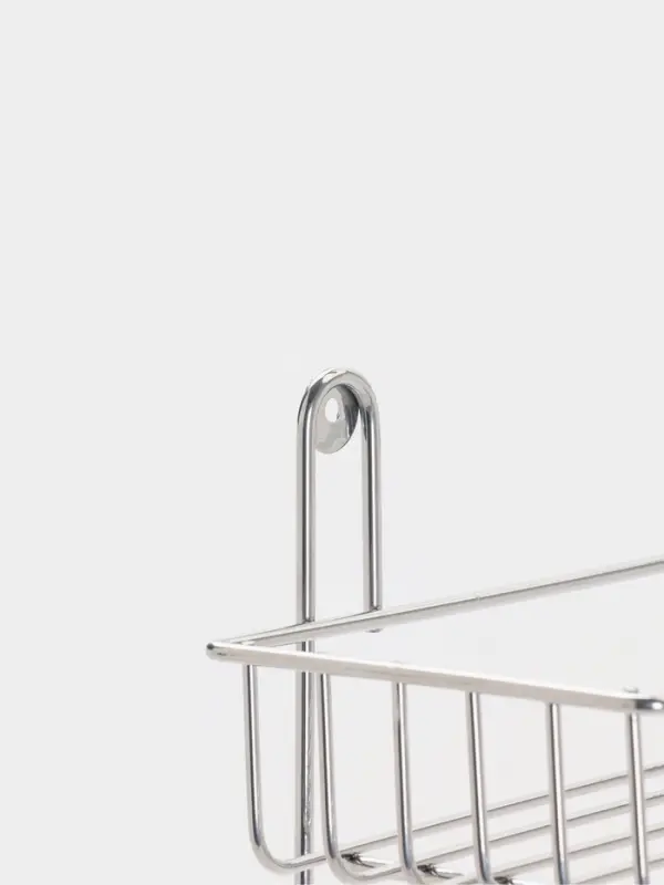 Полка для ванной прямоугольная, 2-х ярусная, 29*12,5*30 см, цвет хром Полка для ванной прямоугольная, 2-х ярусная, 29*12,5*30 см, цвет хром