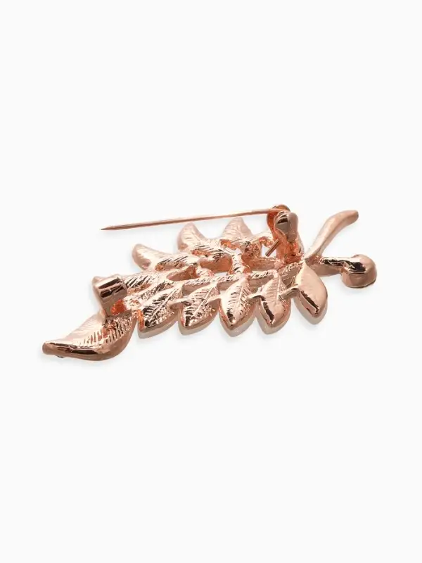 Брошь &laquo; Соло&raquo;, веточка, цветная в золоте