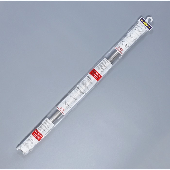Карниз для ванной Доляна, телескопический, d=3,2 см, 70-120 см, стальной Карниз для ванной Доляна, телескопический, d=3,2 см, 70-120 см, стальной