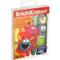 Гелевые мелки 6 цветов ErichKrause Jolly Friends