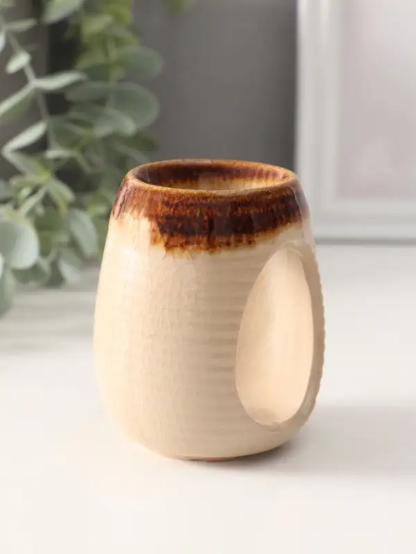 Аромалампа для эфирных масел &laquo;Полоски&raquo;, керамика, 8.2&times;6.3&times;6.3 см, МИКС