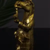 Фигурка гипс &laquo;Конь в пальто&raquo;, 11&times;5 см, цвет золото
