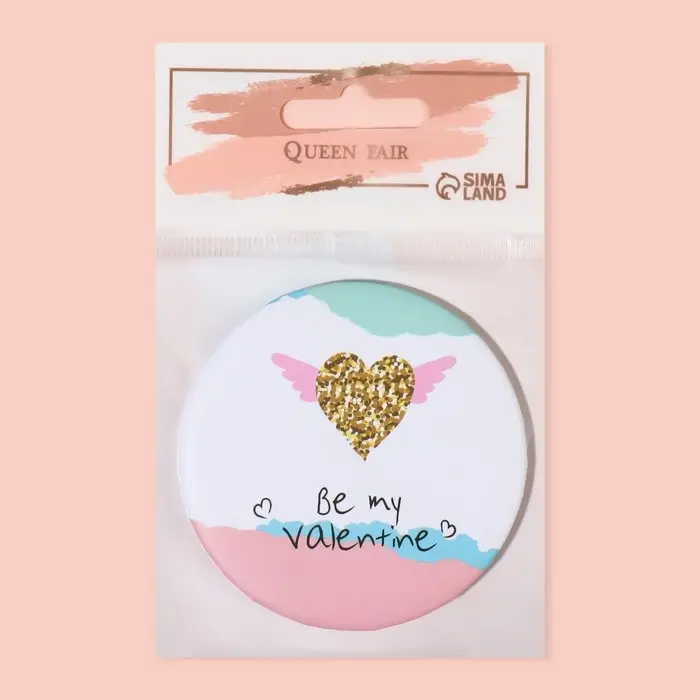 Зеркало карманное «Сердечки», d=7.5 см, рисунок МИКС Зеркало карманное «Сердечки», d=7.5 см, рисунок МИКС