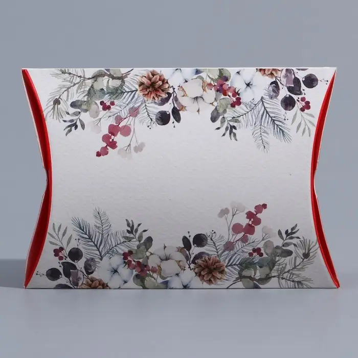 Коробка новогодняя складная фигурная «Акварель», 19 х 14 х 4 см, Новый год Коробка новогодняя складная фигурная «Акварель», 19 х 14 х 4 см, Новый год