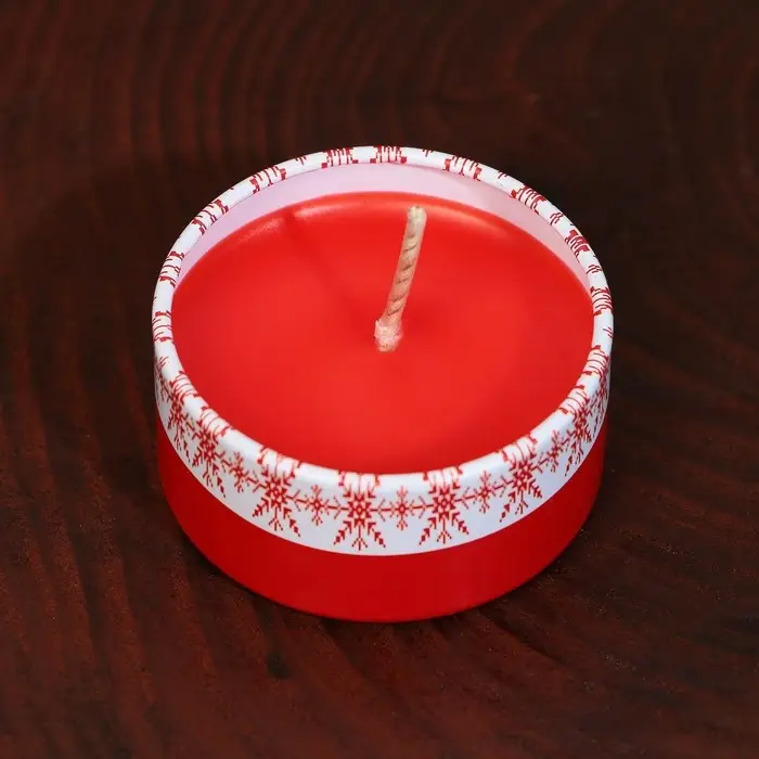 Свеча ароматическая в банке «С Новым годом», аромат вишня, диам. 4,8 см Свеча ароматическая в банке «С Новым годом», аромат вишня, диам. 4,8 см