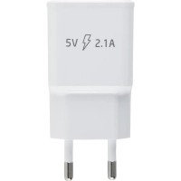 Зарядное устройство сетевое, 2 USB, 2.1А, Red Line NT-2A, бел, УТ000009405