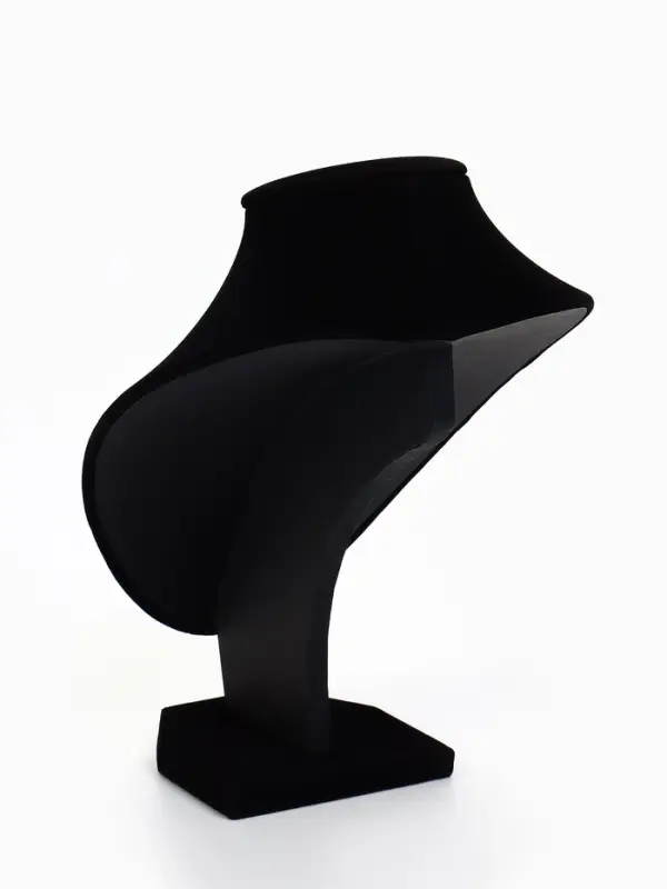 Бюст для украшений QF, 15.5&times;10&times;25 см, h=25 см, чёрный