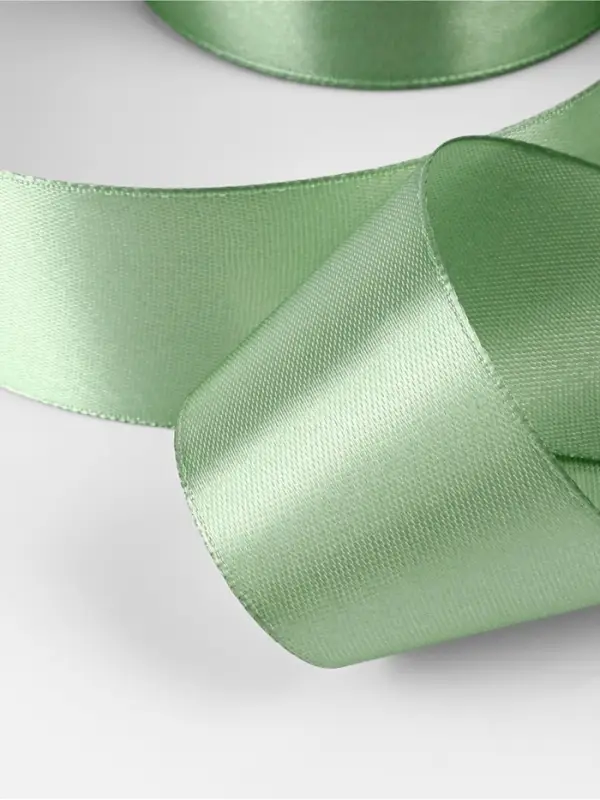 Лента атласная, 40 мм, 23&plusmn;1 м, нежно-зелёная №65