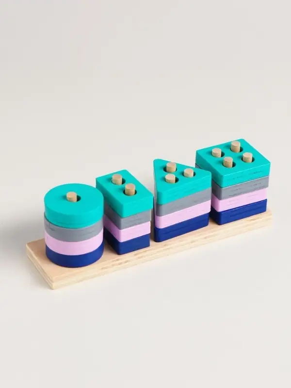 Детская развивающая пирамидка &laquo;Собери сам&raquo; 4.2&times;3.5&times;13 см