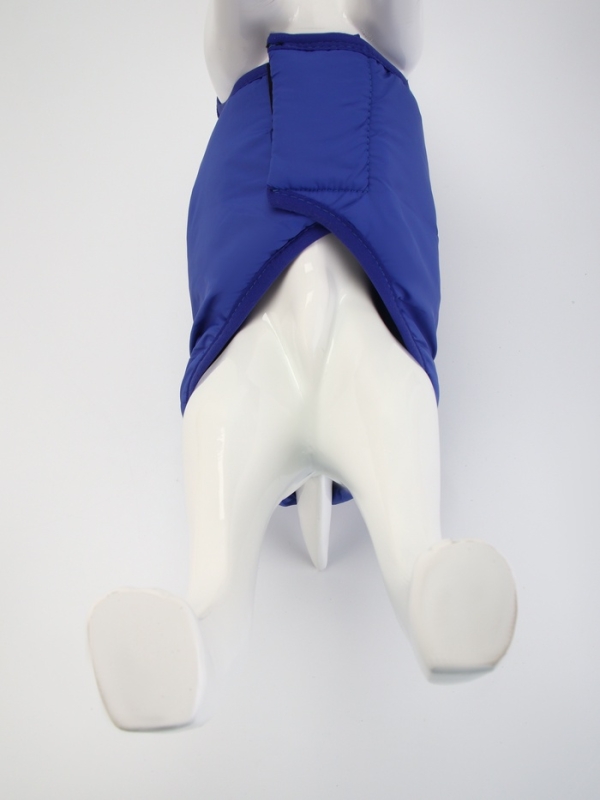 Куртка - попона двусторонняя, размер S (ДС 24, ОГ 38 см, вес 4-6 см), синяя