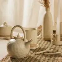 Заварочный чайник SL Home &laquo;Виенто&raquo;, 650 мл, 15&times;12&times;16.5 см, керамика, бежевый