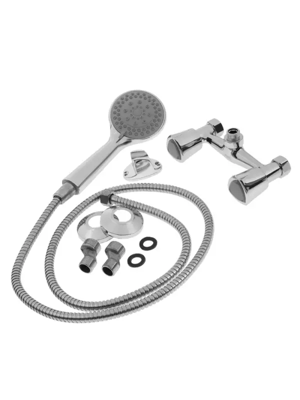 Смеситель для душа ZEIN Z3725, двухвентильный, лейка 3 режима, шланг 150 см, хром