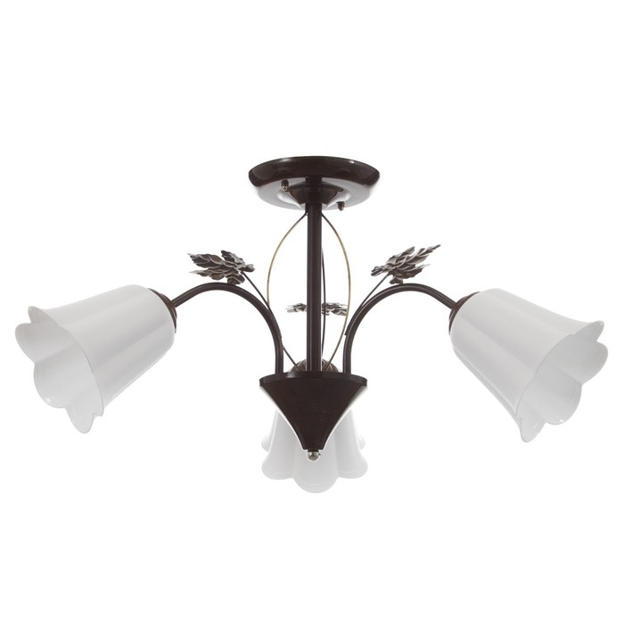 Люстра Люстра "Букет" 3х15Вт Е27 МОДЕЛЬ: BR 00228 венге/белый