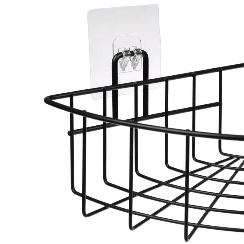 VETTA Полка настенная, угловая, металл, 30,5x22x8 см, черный