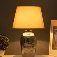 Настольная лампа &laquo;Бабл&raquo; 1&times;15 Вт Е14 серебро 28&times;28&times;44 см