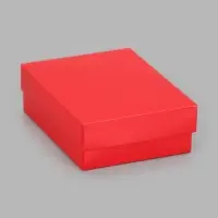 Коробка складная крышка-дно, 16.5&times;12.5&times;5.2 см, красная