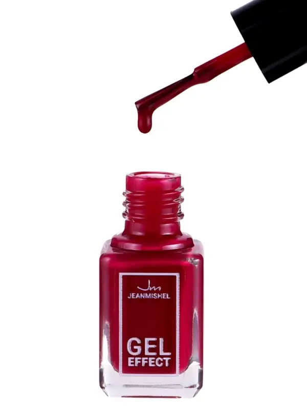 Лак для ногтей с эффектом геля, Jeanmishel, тон 314, черешневый матовый, 6 мл