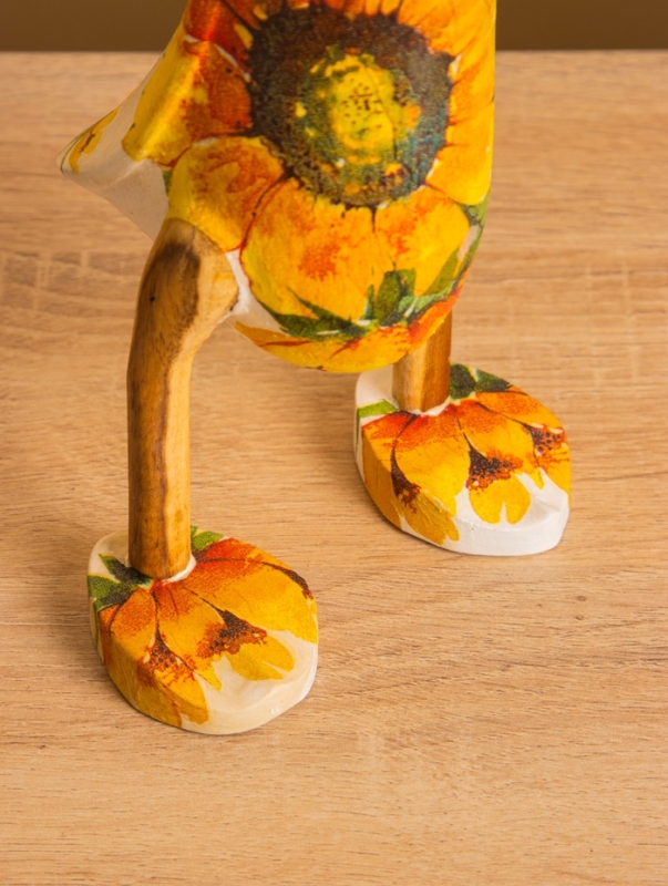 Сувенир «Утка в цветах», 13×10×23 см, дерево Сувенир «Утка в цветах», 13×10×23 см, дерево