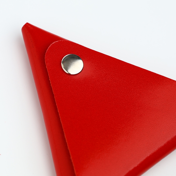 Монетница на кнопке TEXTURA, цвет красный Монетница на кнопке TEXTURA, цвет красный