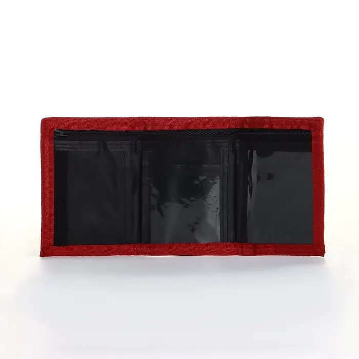 Кошелёк на липучке, красный