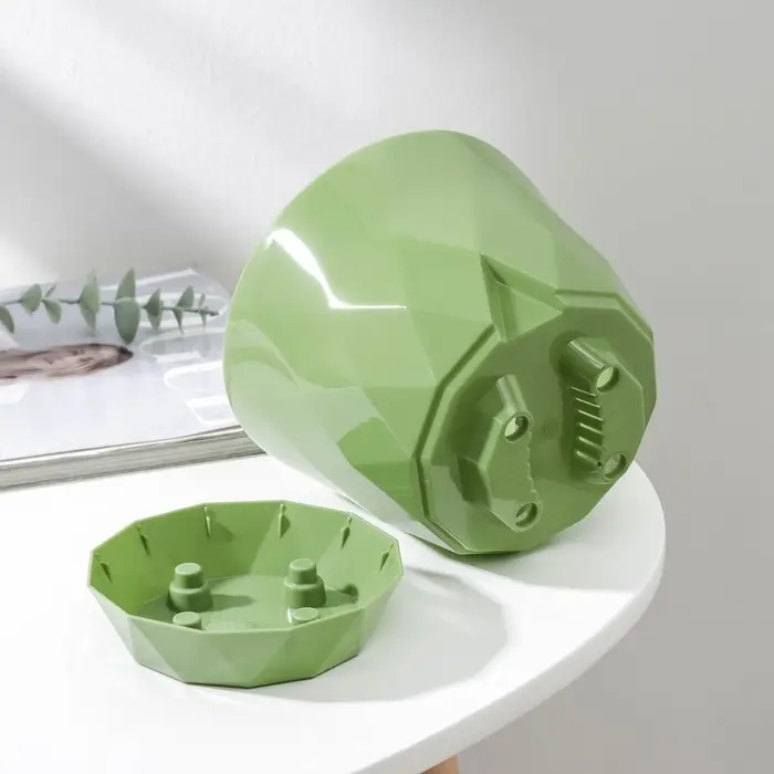 Горшок для цветов с поддоном Laurel, 1,3 л, d=14,5 см, h=12,5 см, пластиковый, зелёный Горшок для цветов с поддоном Laurel, 1,3 л, d=14,5 см, h=12,5 см, пластиковый, зелёный