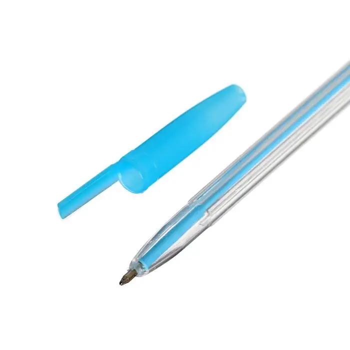 Набор ручек шариковых, 6 цветов, корпус прозрачный с цветными колпачками Набор ручек шариковых, 6 цветов, корпус прозрачный с цветными колпачками