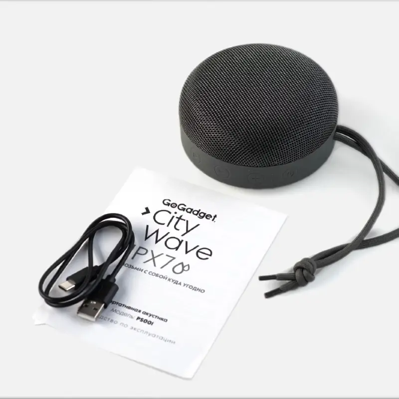 Водонепроницаемая колонка CityWave, черная (графит)