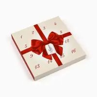 Коробка-адвент под 16 конфет, &laquo;Бант&raquo;, 19&times;19&times;2.5 см, кондитерская упаковка