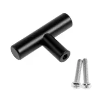 Ручка-кнопка CAPPIO PK332 LIGHT, d=12 мм, цвет черный