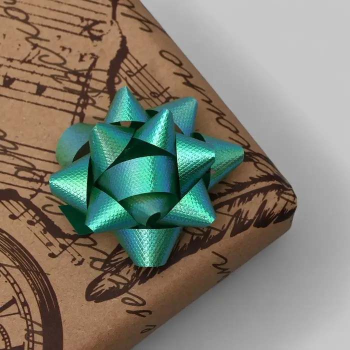 Подарочный Бант - звезда №5, 50 шт., для упаковки подарков, МИКС