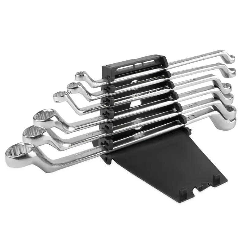 Набор ключей гаечных накидных изогнутых на держателе (6-17 мм) (6 предметов) JT KJ2N6P