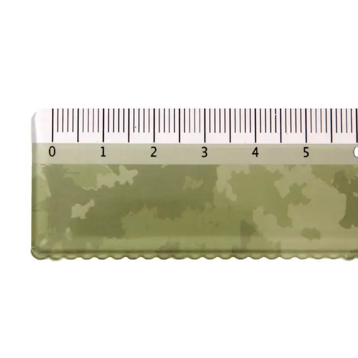 Линейка 20 см HappyGraphix Линейка 20 см HappyGraphix "Военный паттерн", с волнистым краем
