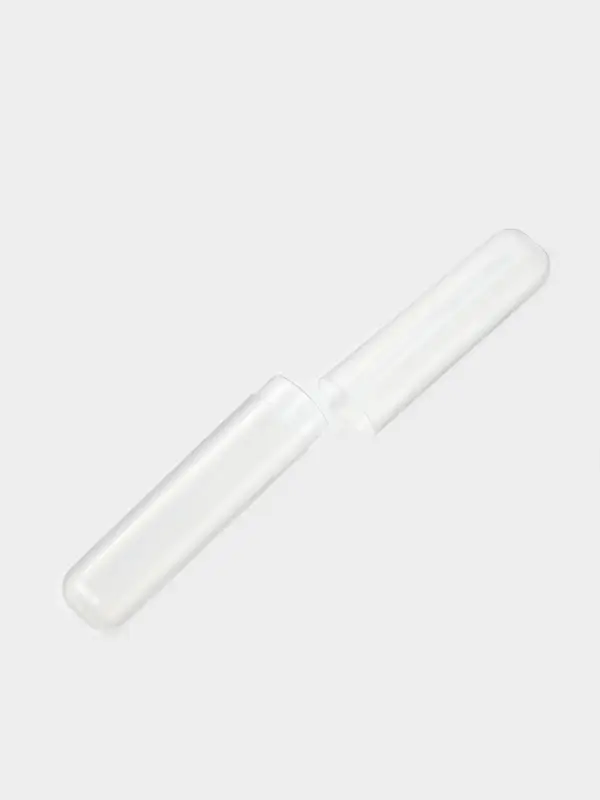 Футляр для зубной щетки, пластик, 19×2.5×2 см, прозрачный