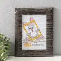 Фоторамка для фото 15х21 см "Luxe Elegance" пластик, коричневый, (пластик экран)