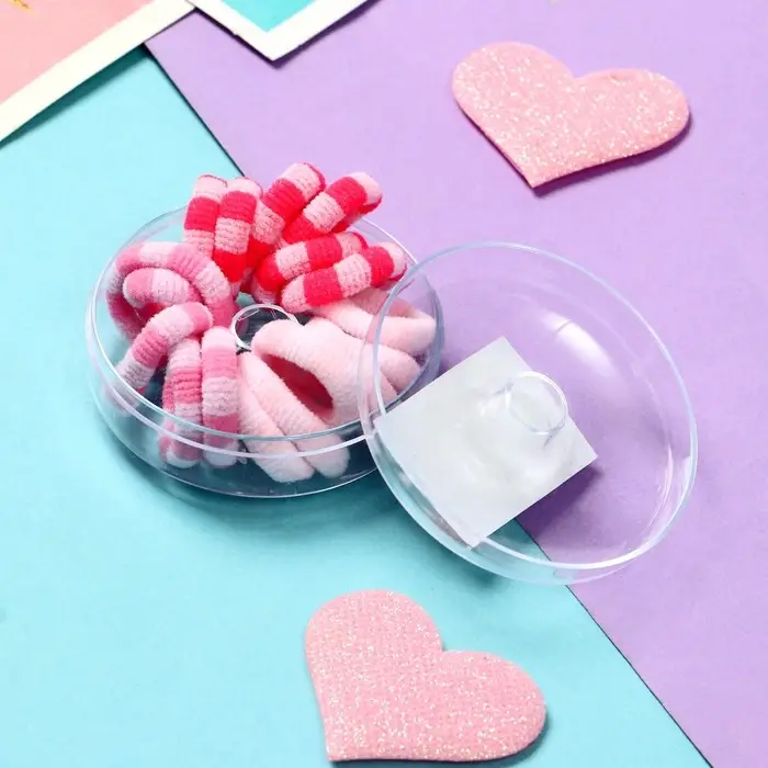 Резинка для волос  Резинка для волос "Махрушка галант" (набор 16 шт) 2 см, розовый