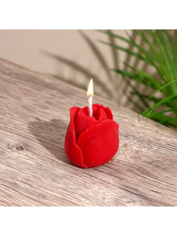 Свеча "Тюльпан" 4х4х4 см, соевый воск