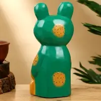 Календарь настольный «Лягушка», 10×6.5×21 см, дерево, зелёный